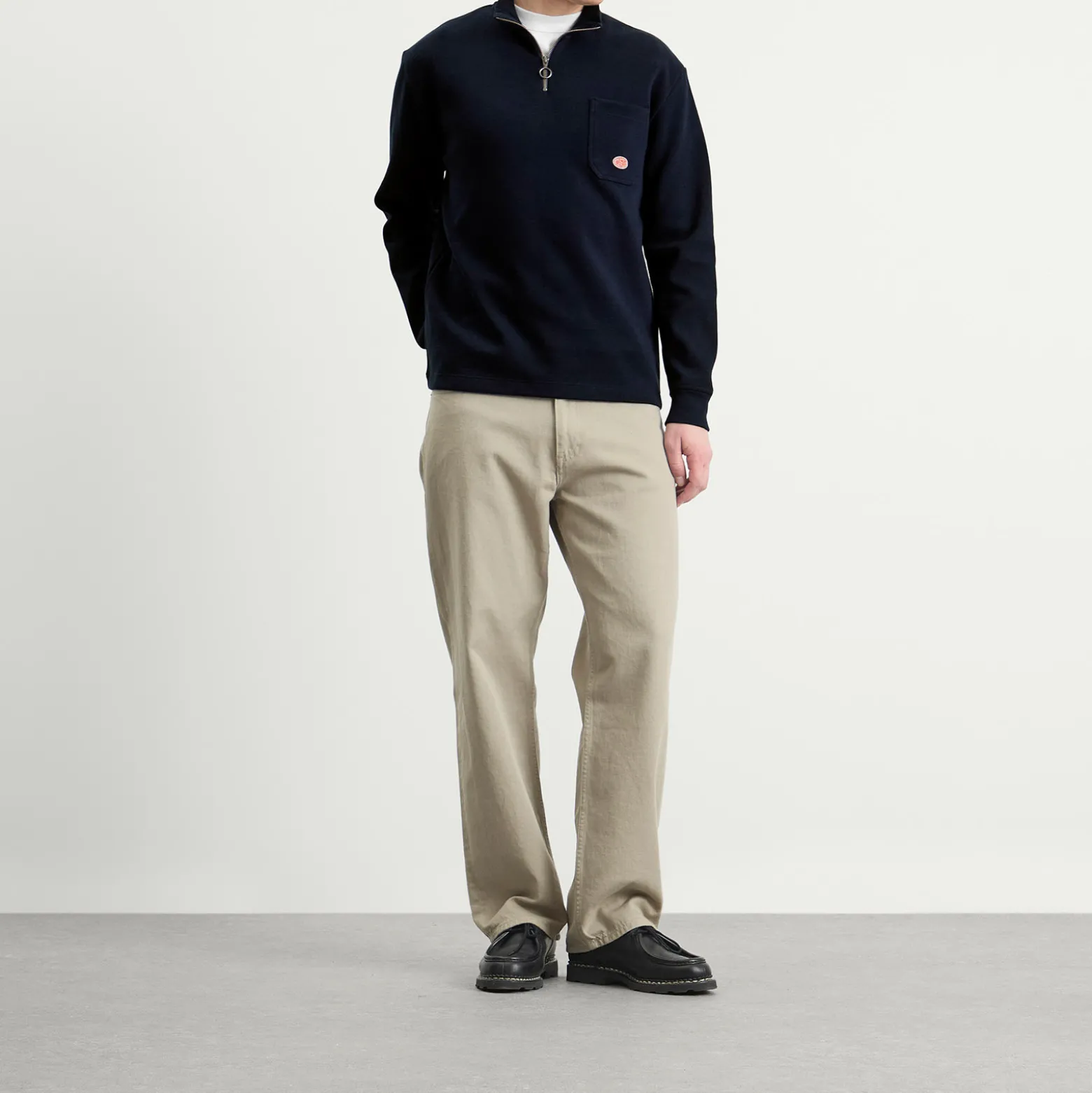 Armor-Lux Half Zip Pocket Sweatshirt