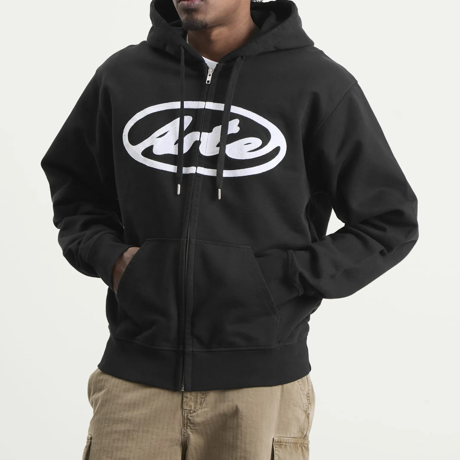 Arte Circle Logo Zip Hoodie