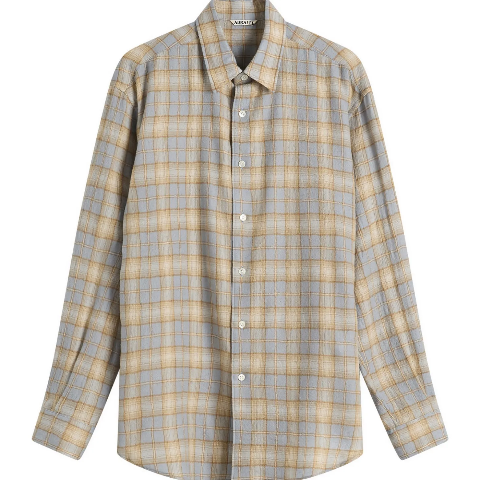 Auralee Airy Wool Check Shirt