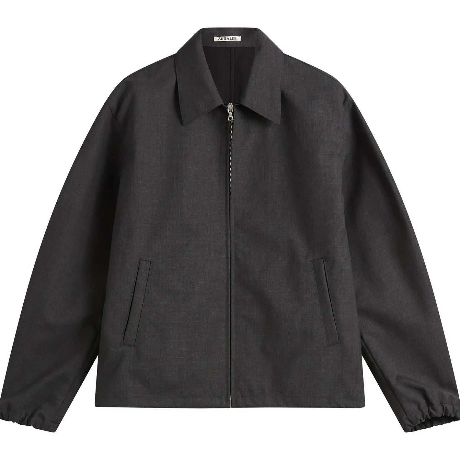 Auralee Bonded Tropical Wool Zip Blouson