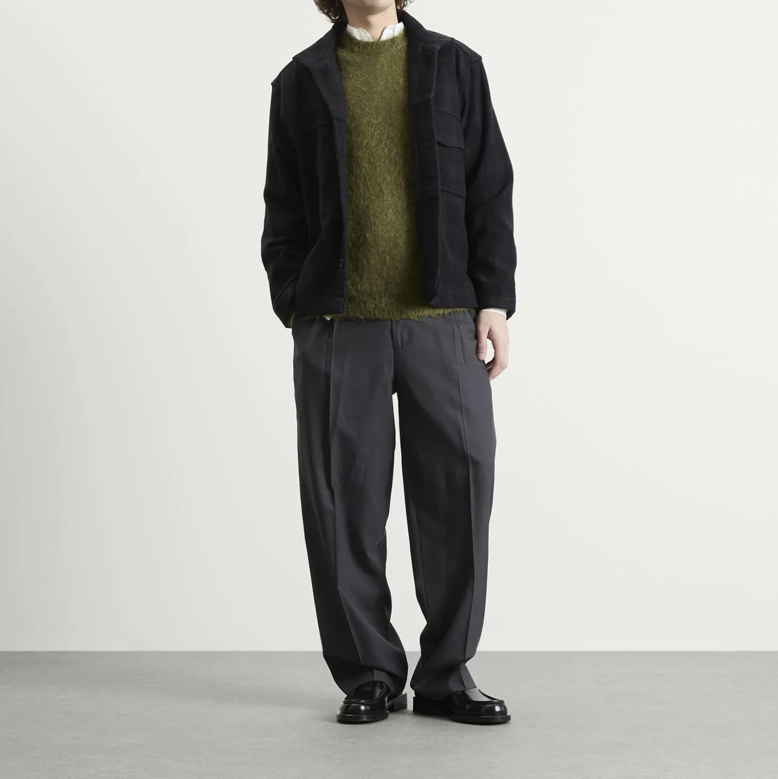Auralee Brushed Kid Mohair Jumper