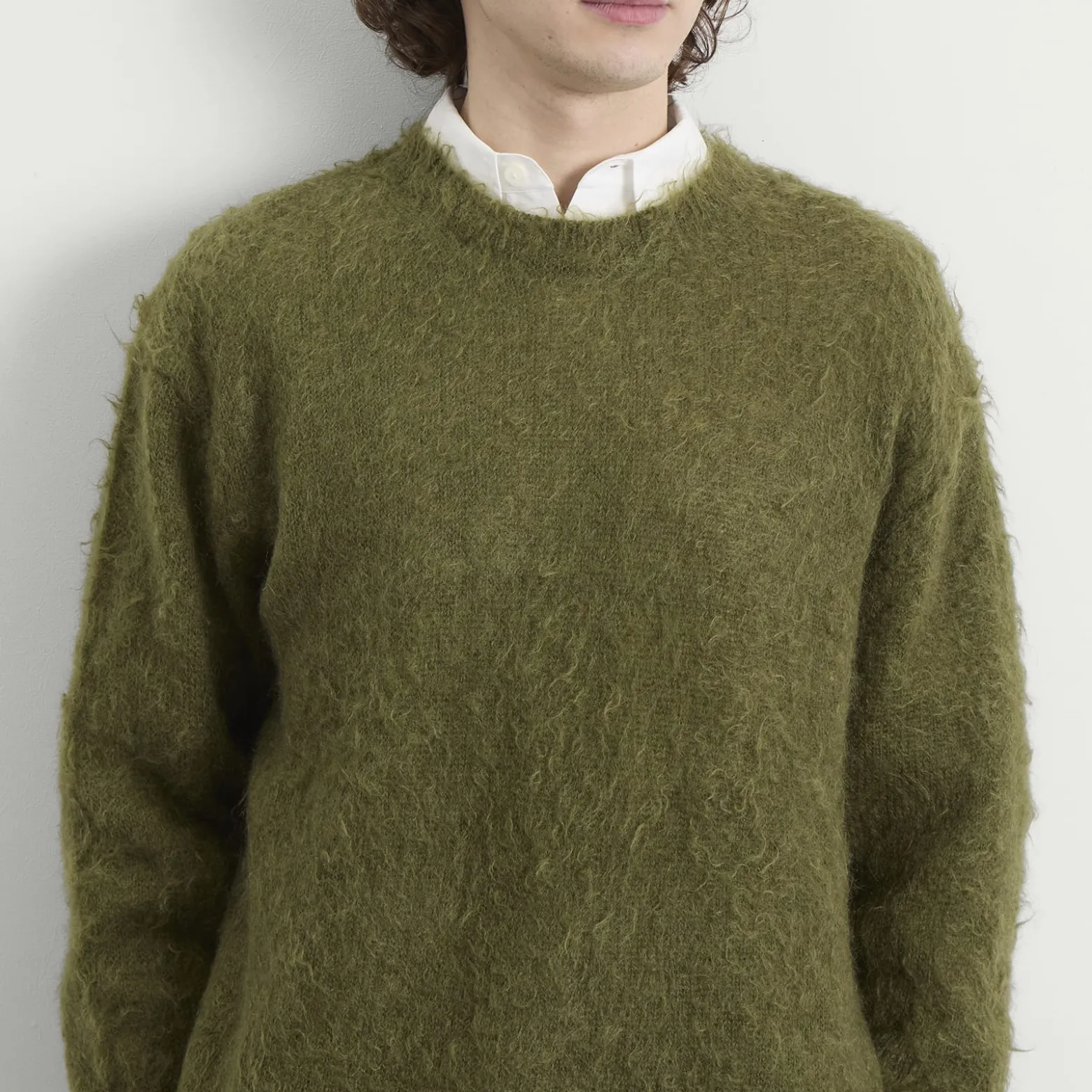 Auralee Brushed Kid Mohair Jumper