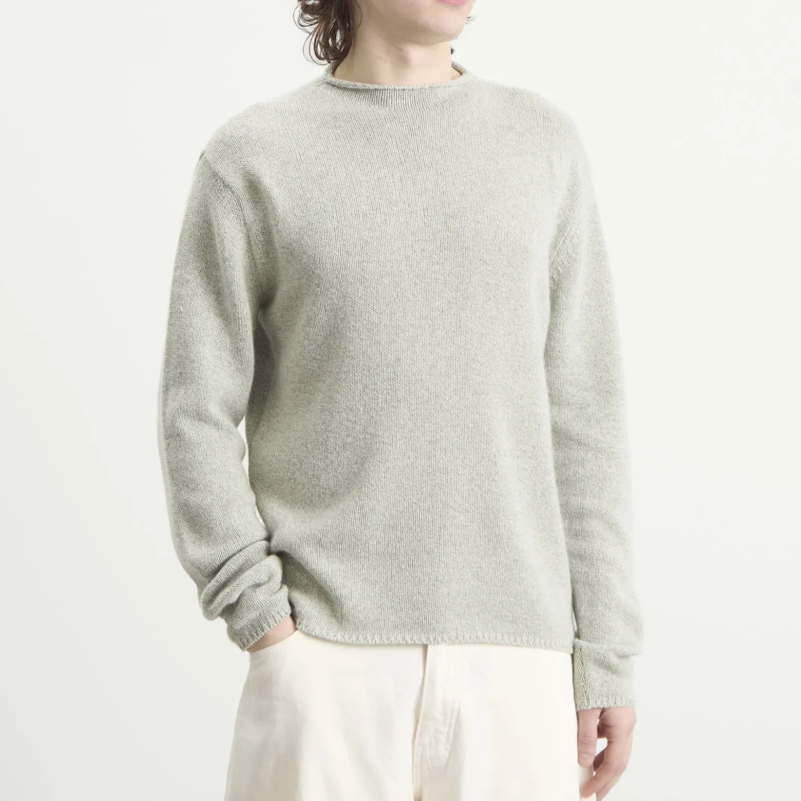 Auralee Cashmere Silk Melange Knit Jumper