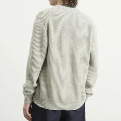 Auralee Cashmere Silk Melange Knit Cardigan