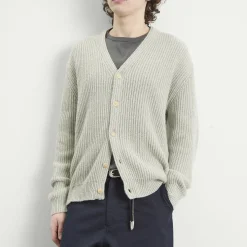 Auralee Cashmere Silk Melange Knit Cardigan