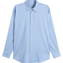 Auralee Cotton Silk Stripe Shirt