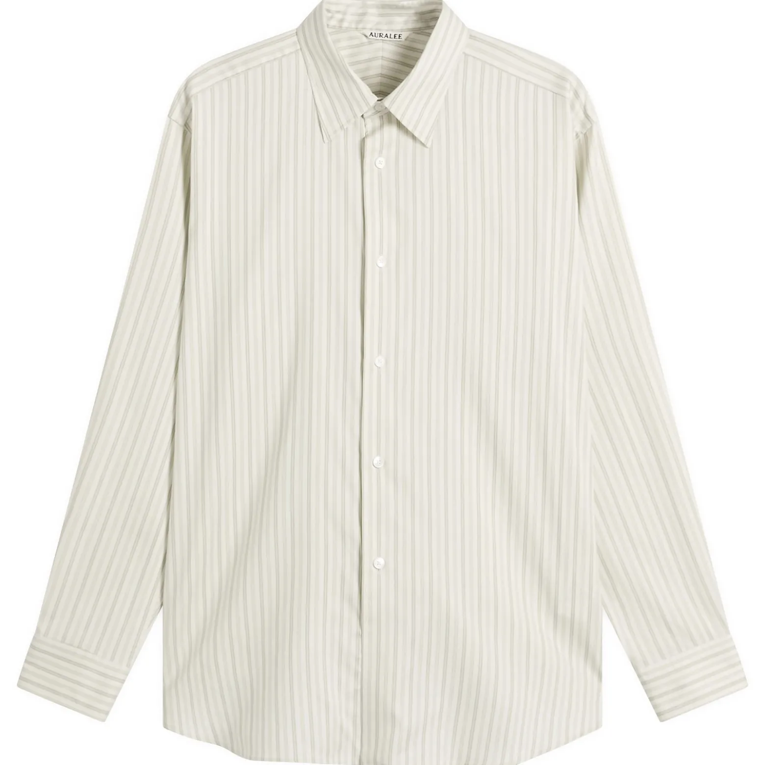 Auralee Cotton Silk Stripe Shirt
