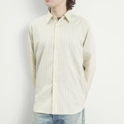 Auralee Cotton Silk Stripe Shirt