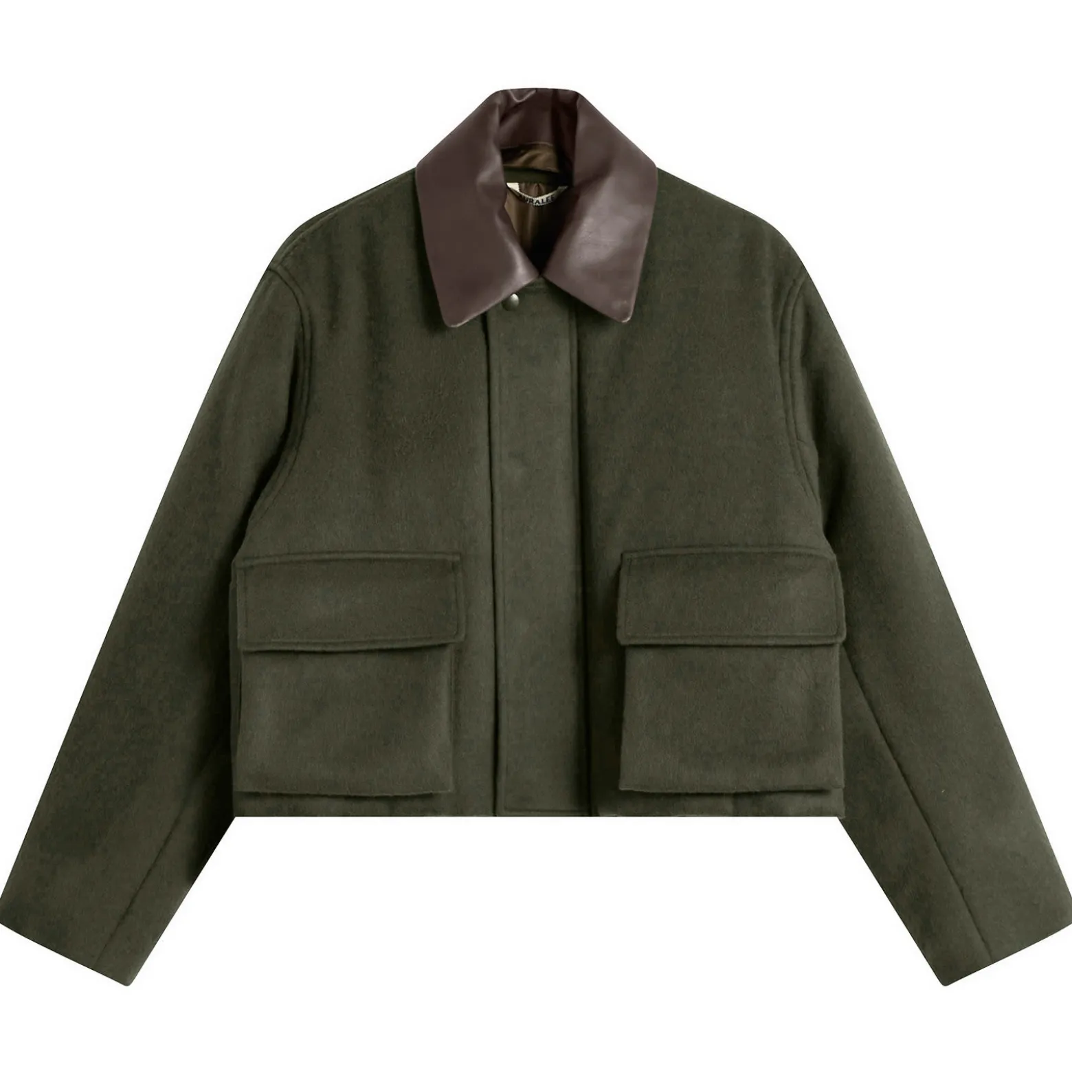 Auralee Flannel Padded Short Jacket