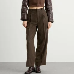Auralee Flannel Two-Tuck Trousers