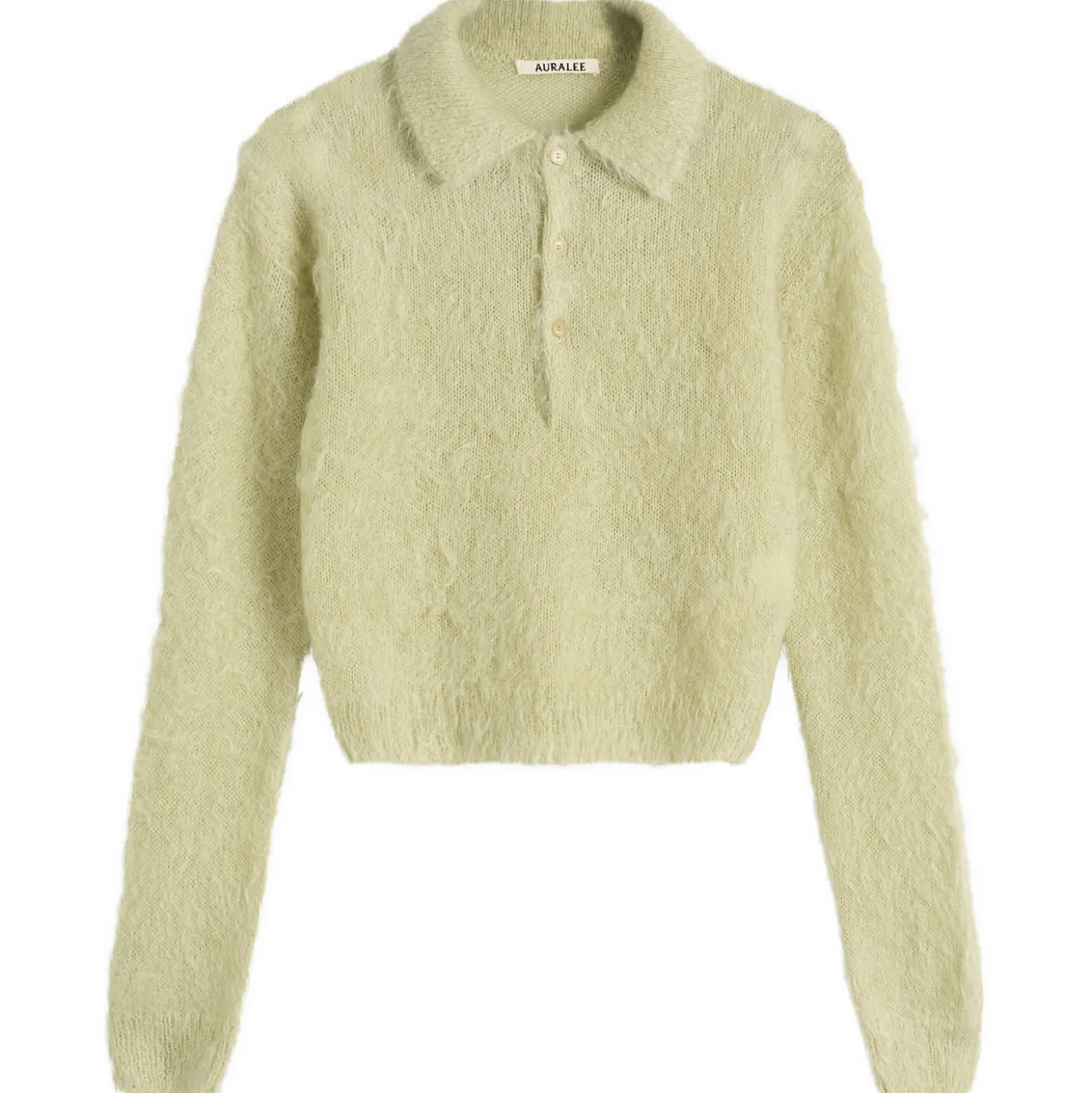 Auralee Mohair Knit Polo