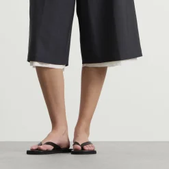 Auralee Soft Leather Flip-Flops