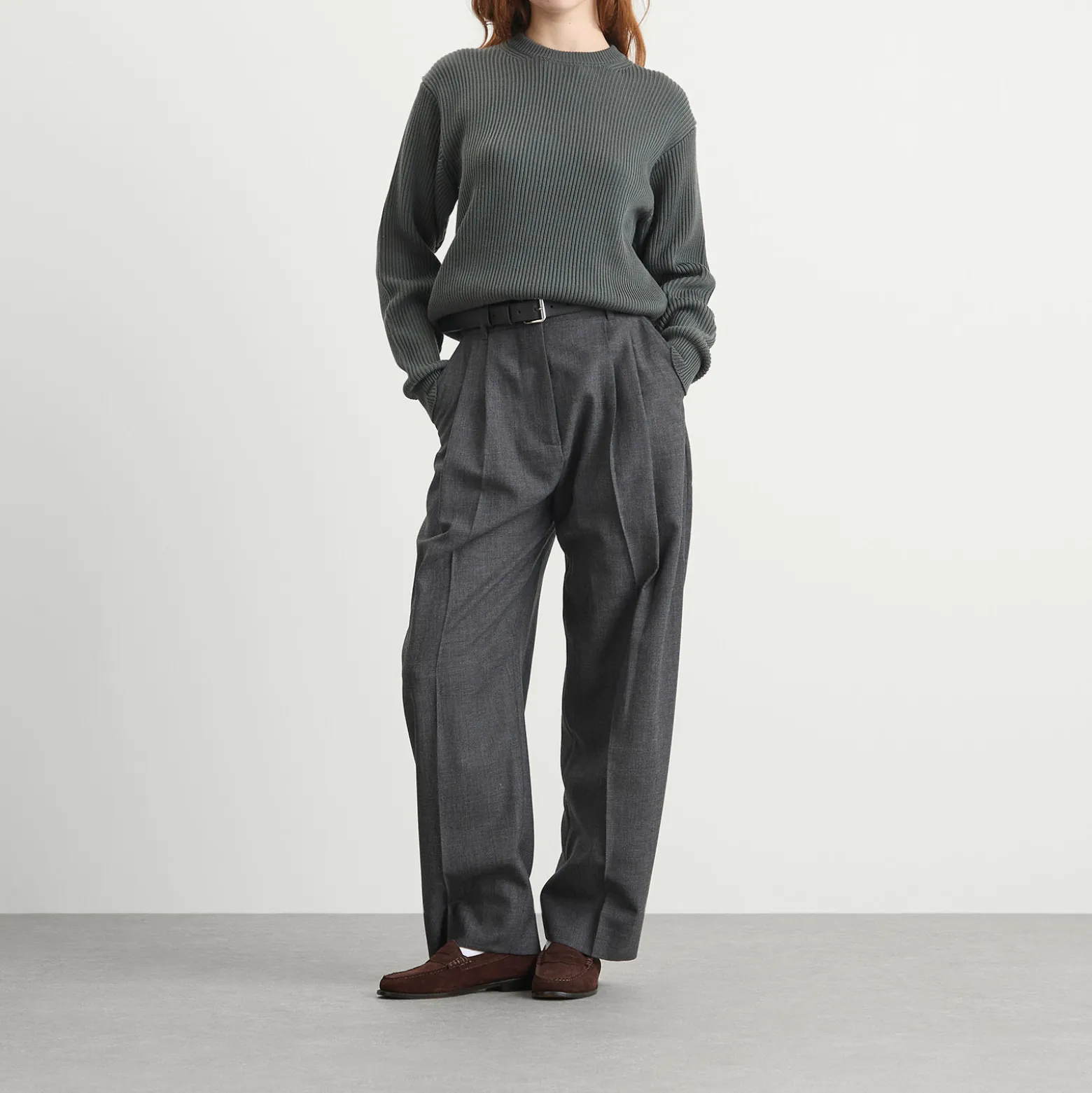 Auralee Soft Rib Knit Pullover