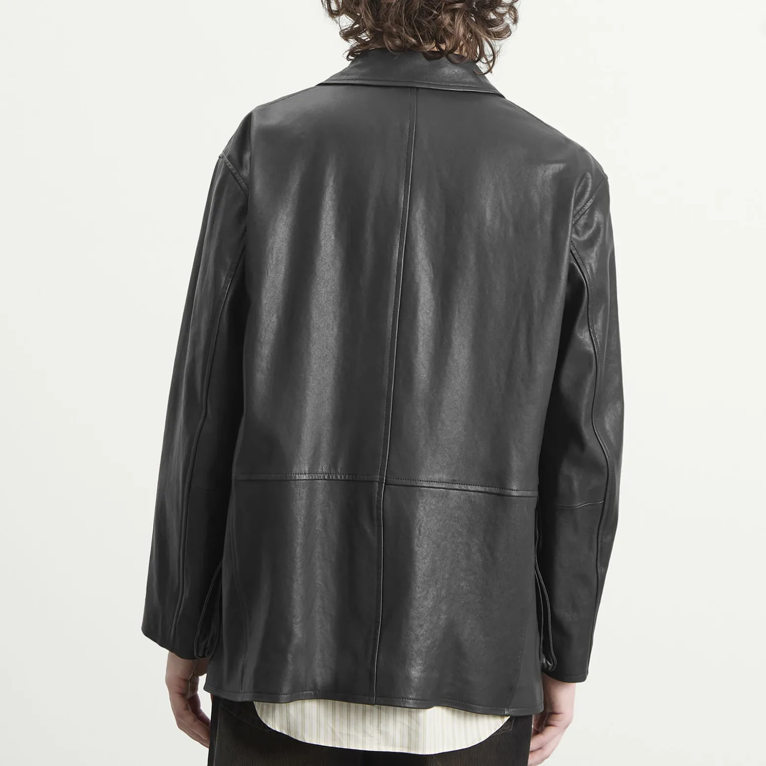 Auralee Textured Lamb Leather Blouson