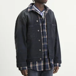 Balenciaga Double Layer Patched Shirt Jacket