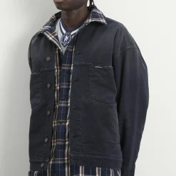 Balenciaga Double Layer Patched Shirt Jacket