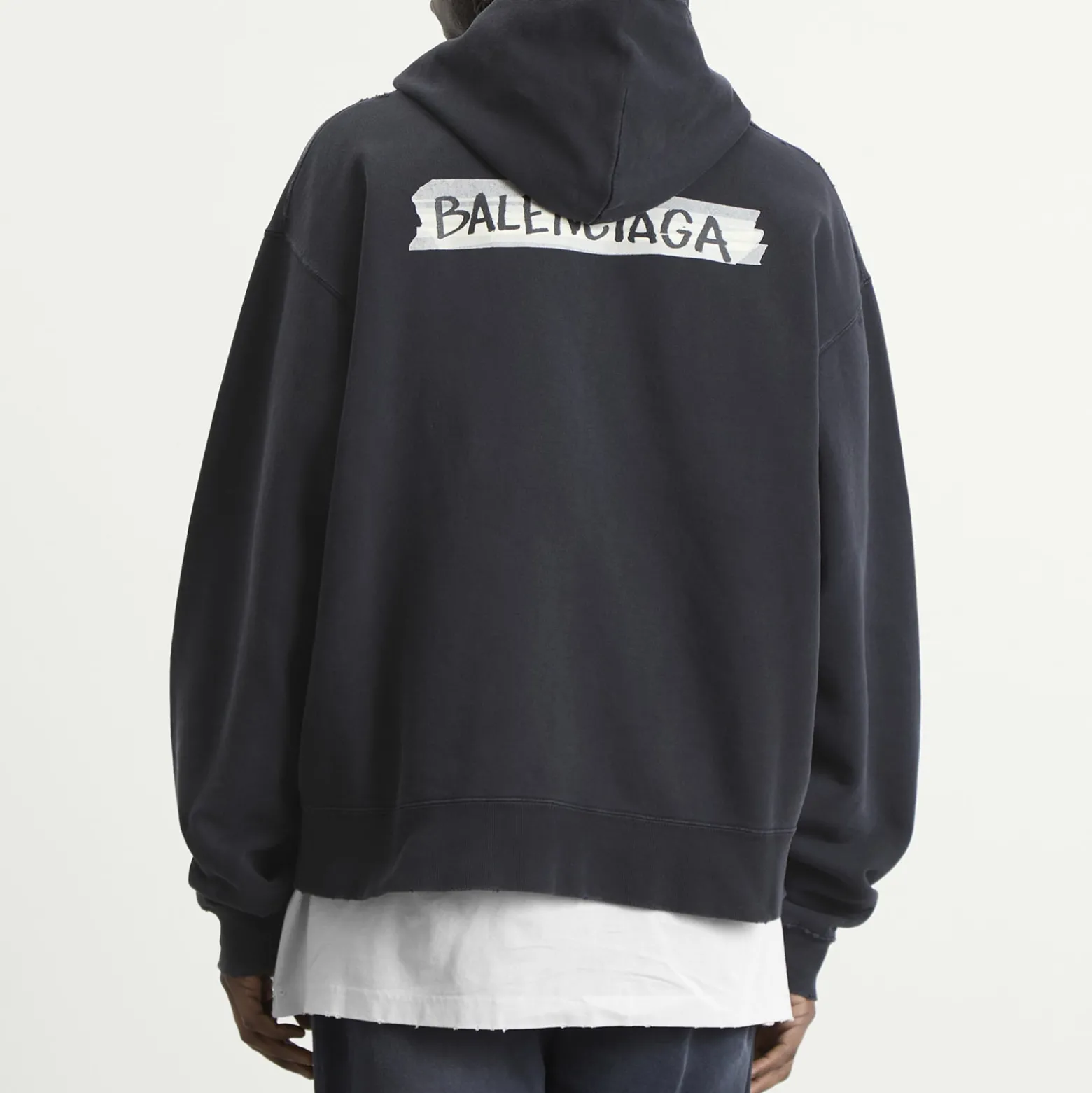 Balenciaga Masking Tape Jersey Zip Up