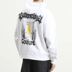 Balenciaga Metal Merch Oversized Zip-Up Hoodie