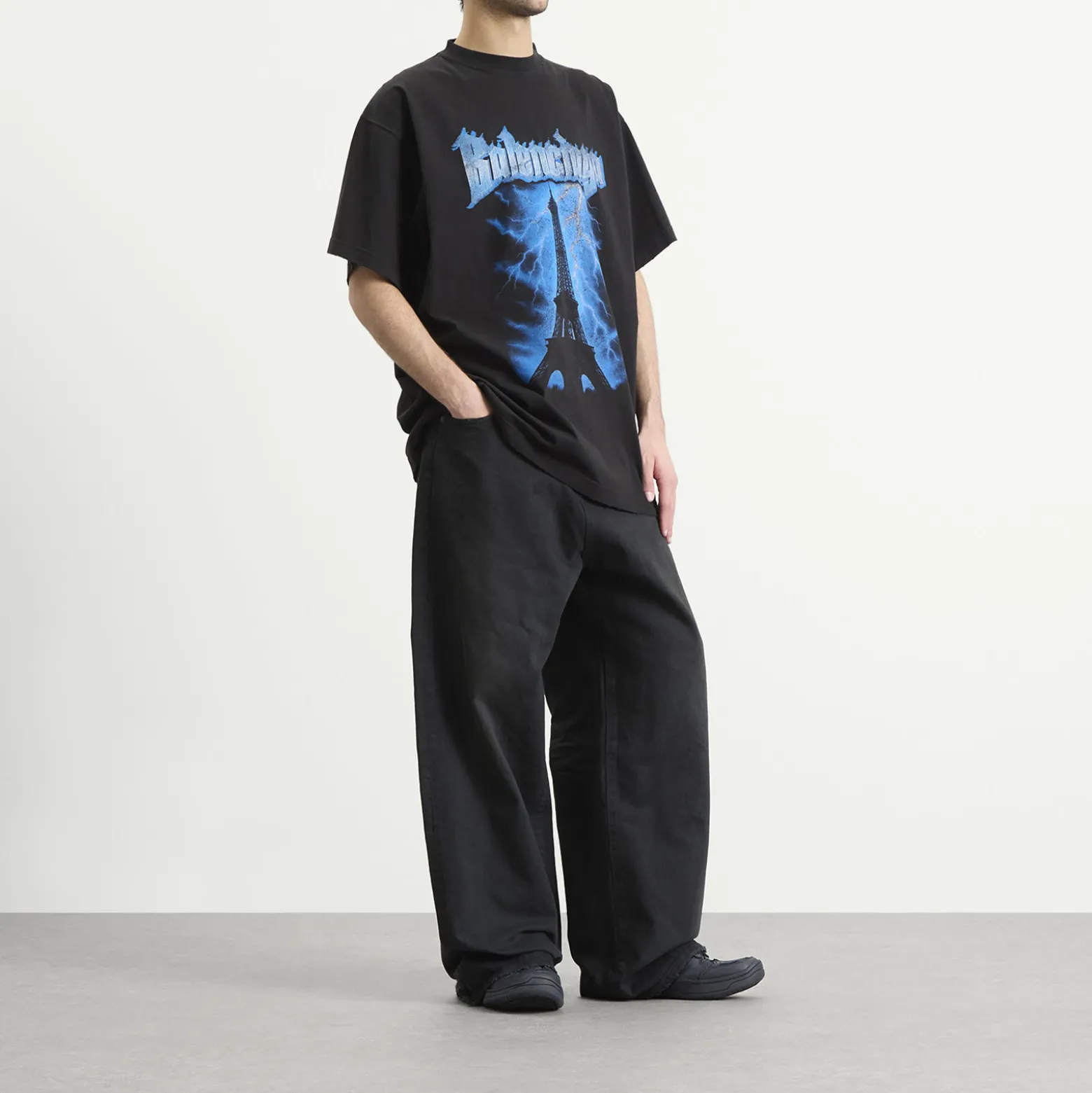 Balenciaga Metal Merch Paris Oversized T-Shirt