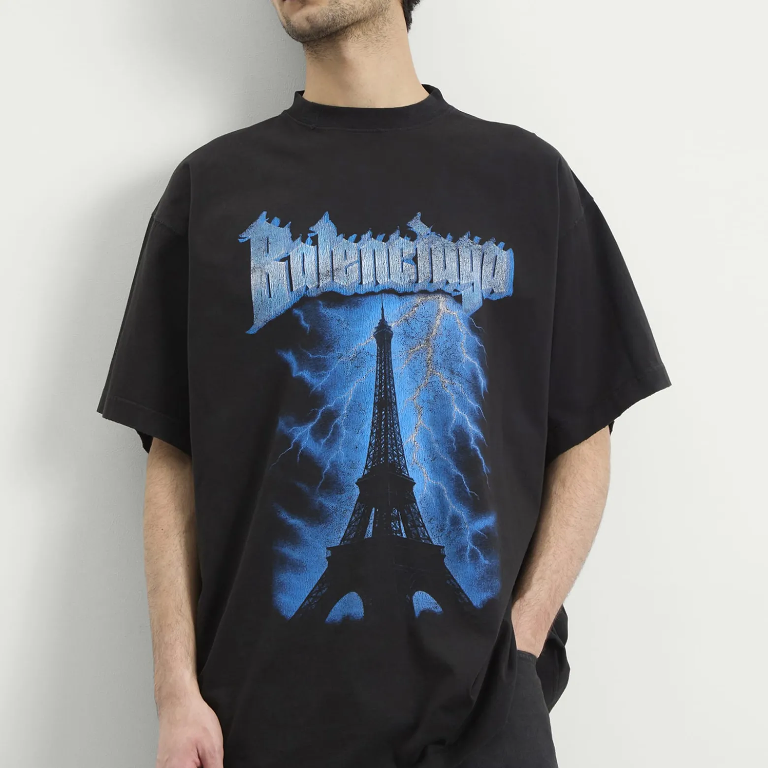 Balenciaga Metal Merch Paris Oversized T-Shirt