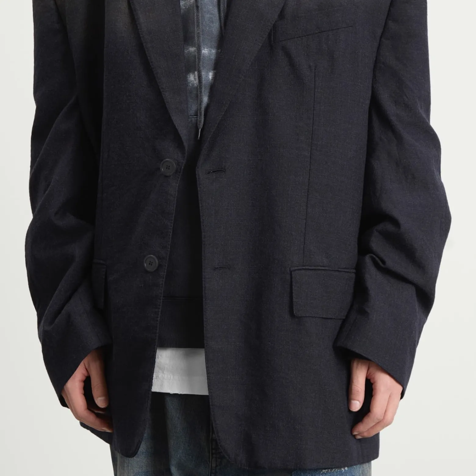 Balenciaga Shadow Prince Of Wales Check Blazer