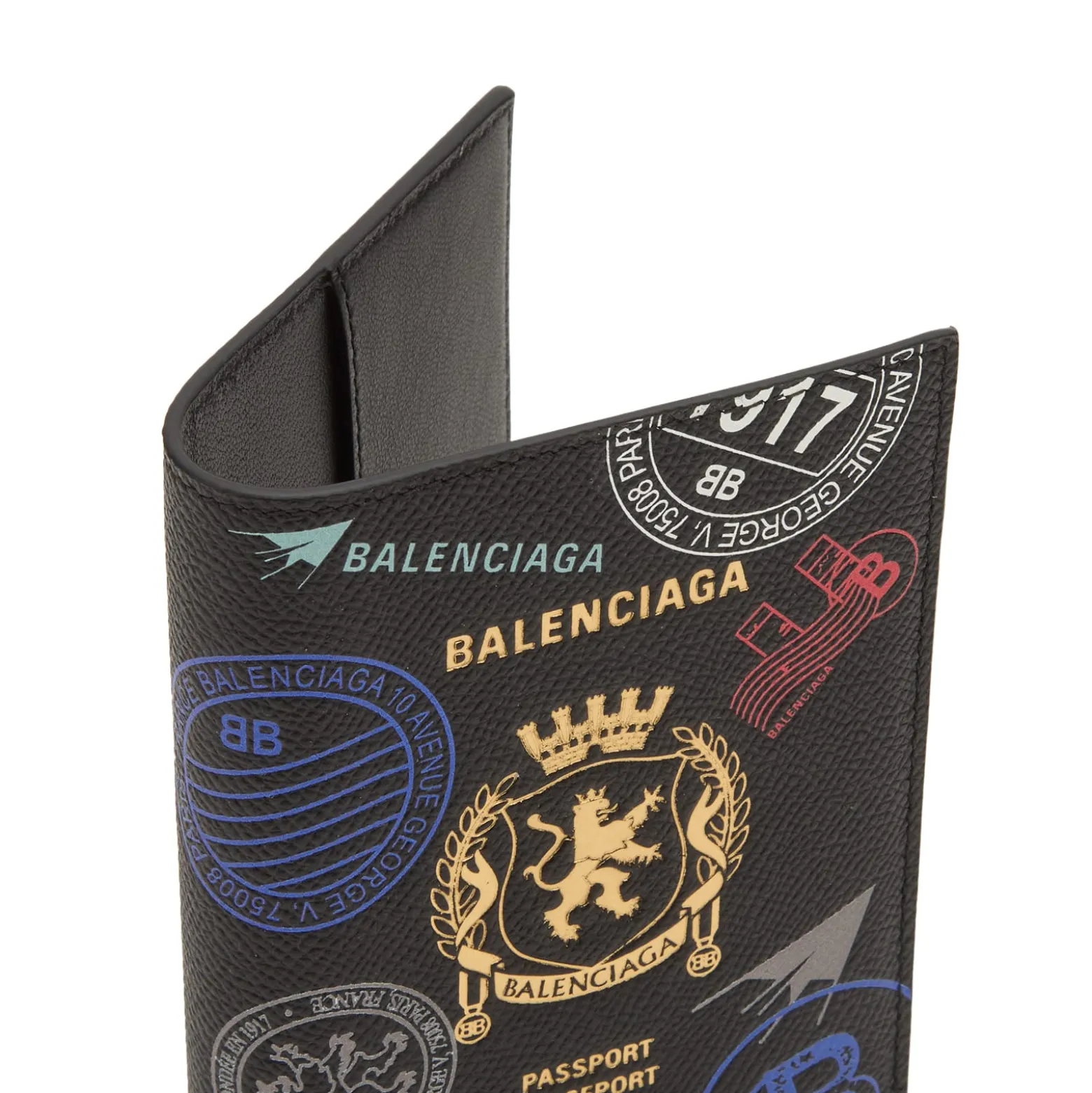 Balenciaga Stamps Passport Holder