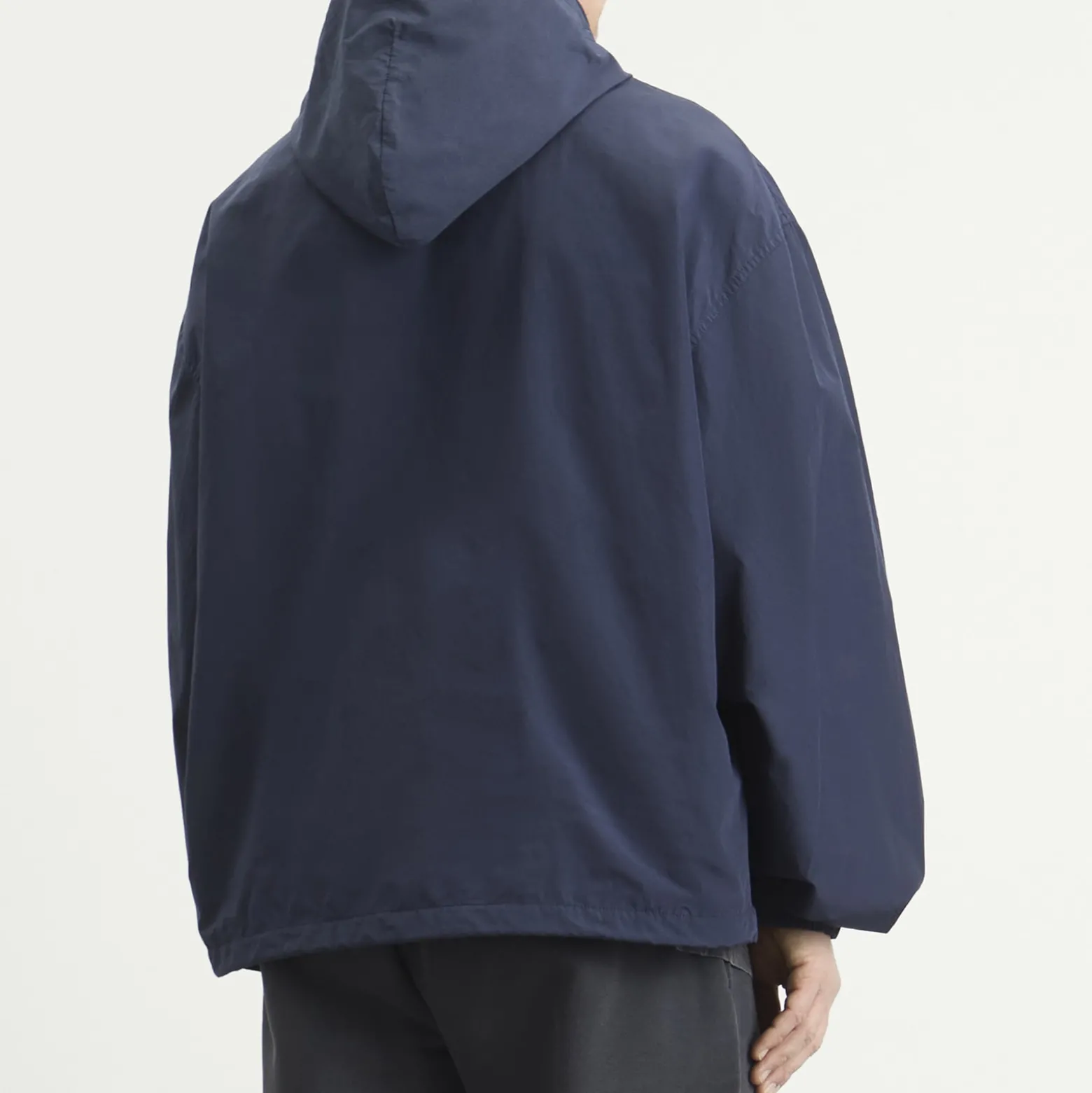 Balenciaga Techno Cotton Hooded Rain Jacket