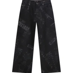 Balenciaga Washed Crayon Baggy Trousers