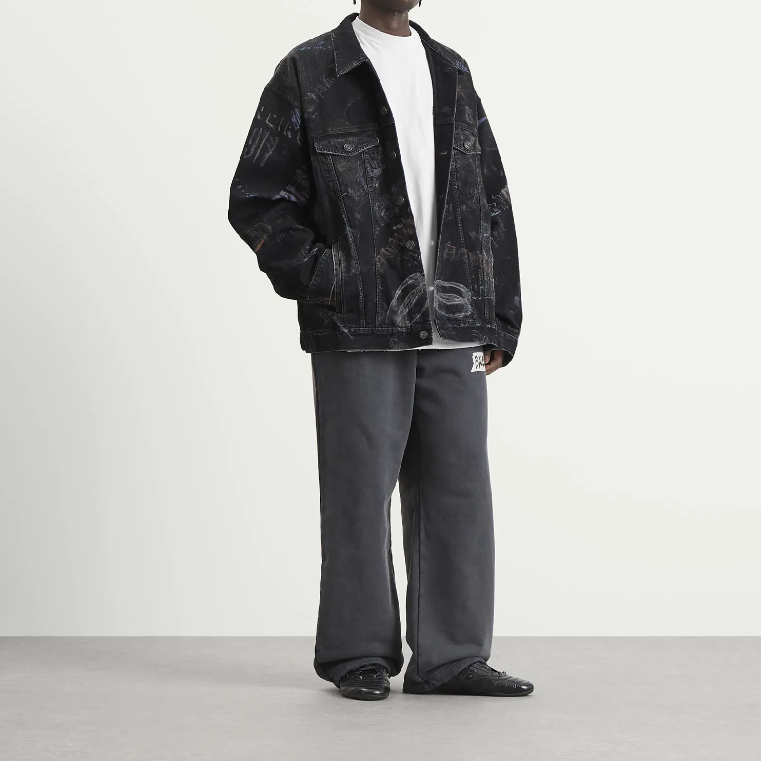 Balenciaga Washed Crayon Oversized Jacket