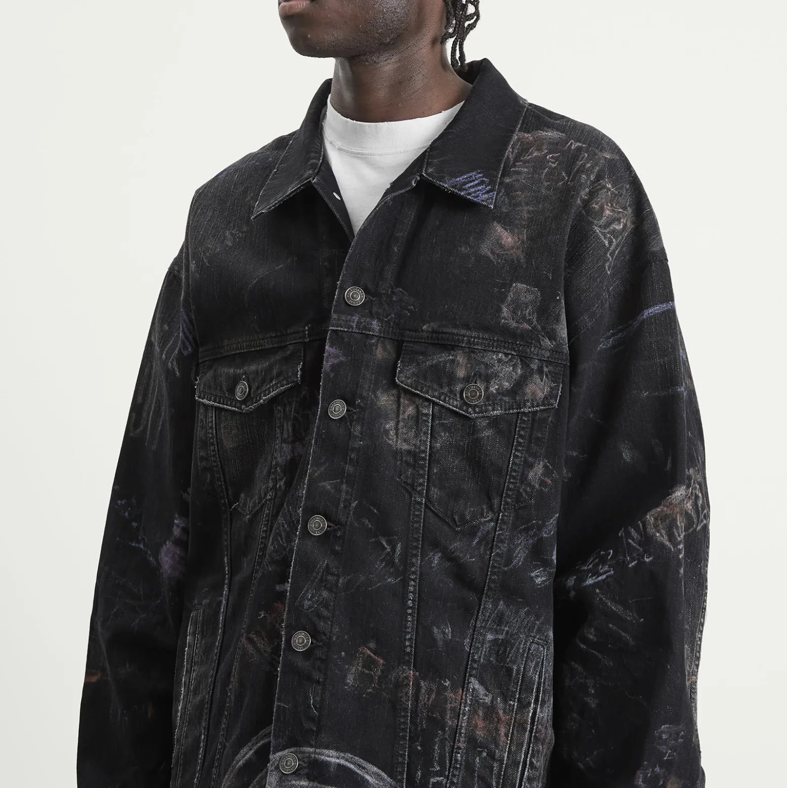 Balenciaga Washed Crayon Oversized Jacket