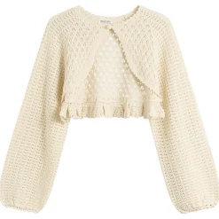 Beams Boy Lace Knit Cardigan