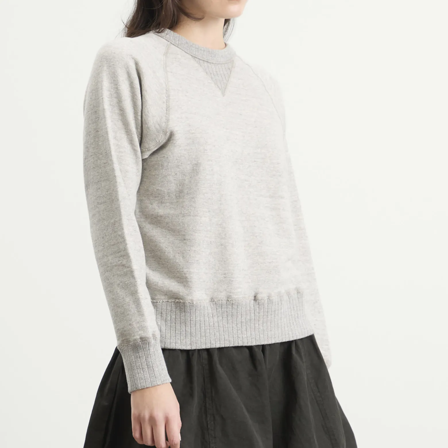 Beams Boy Rib Crewneck Sweatshirt
