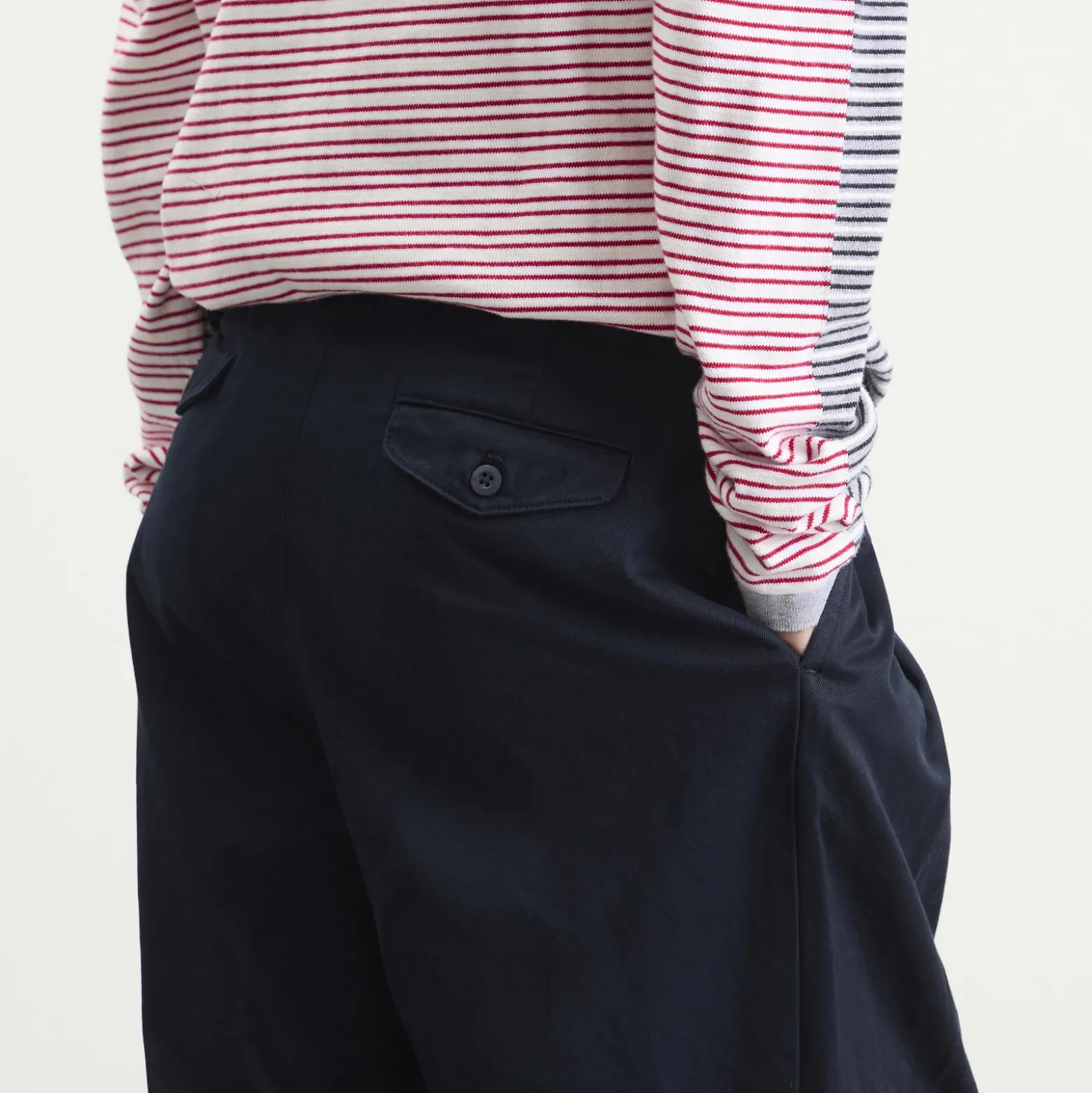 Beams Boy Wide Leg Chino Pant
