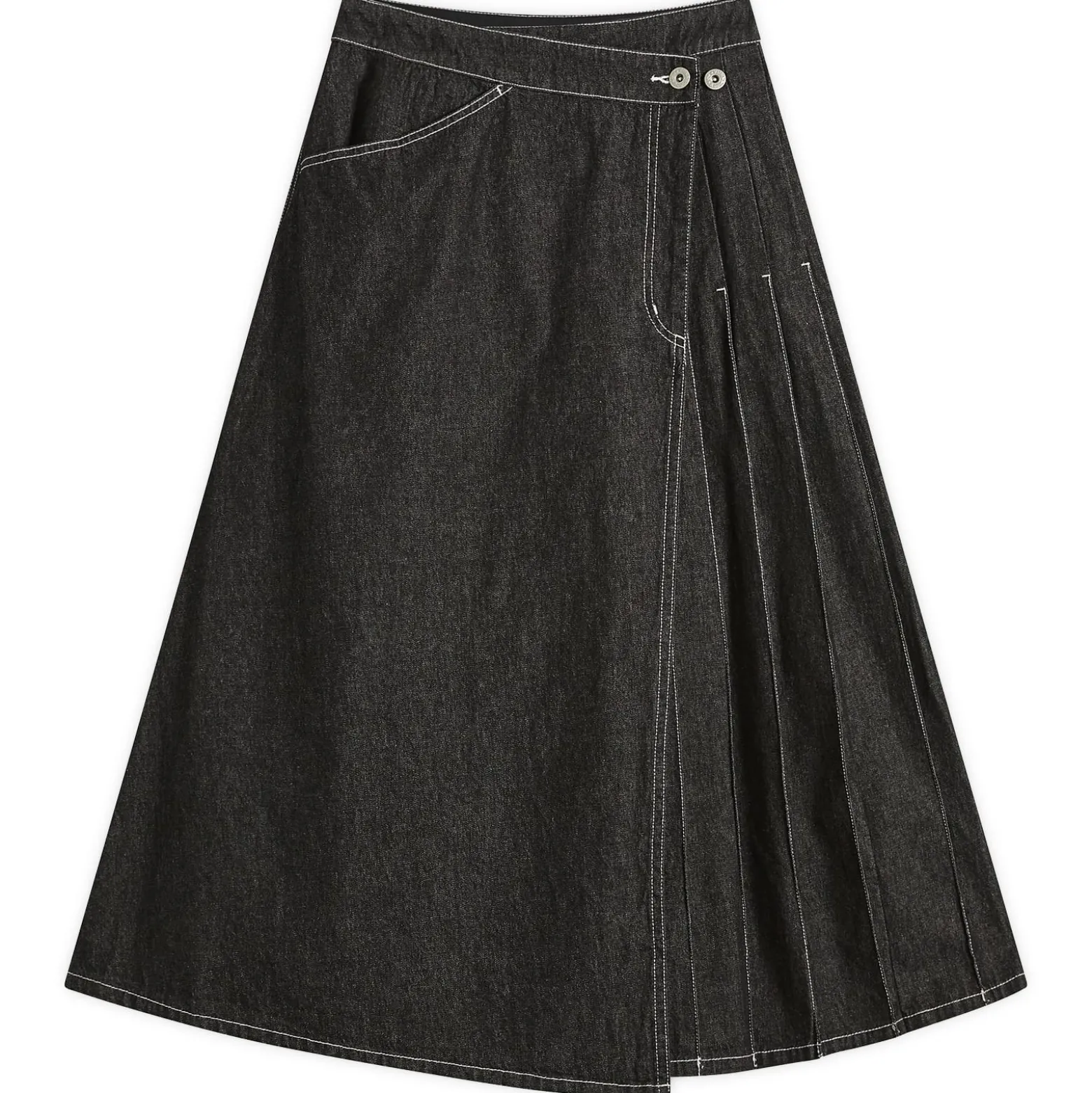 Beams Boy Wraped Pleated Skirt