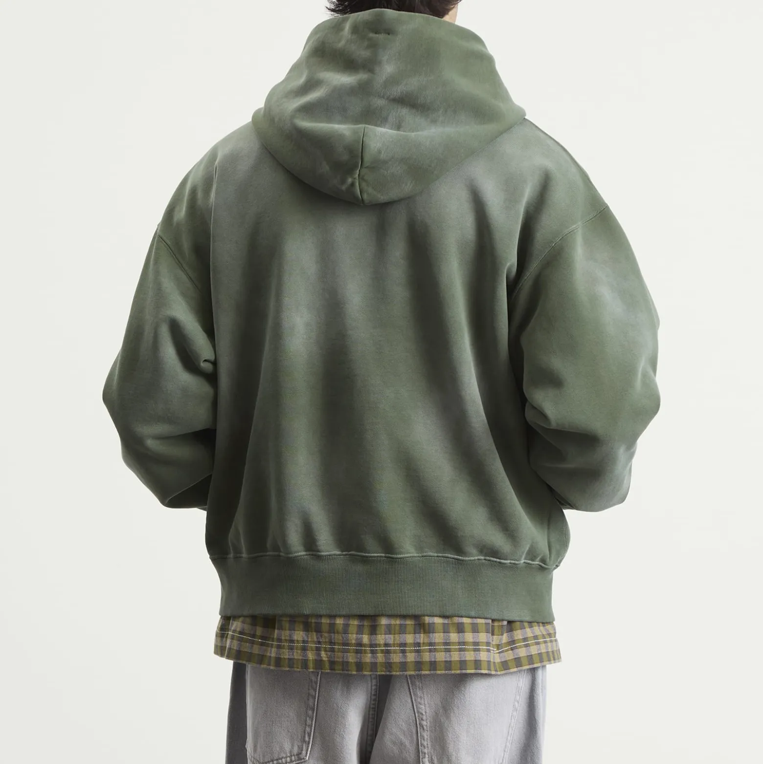 BEAMS Fade Rivet Zip Hoodie