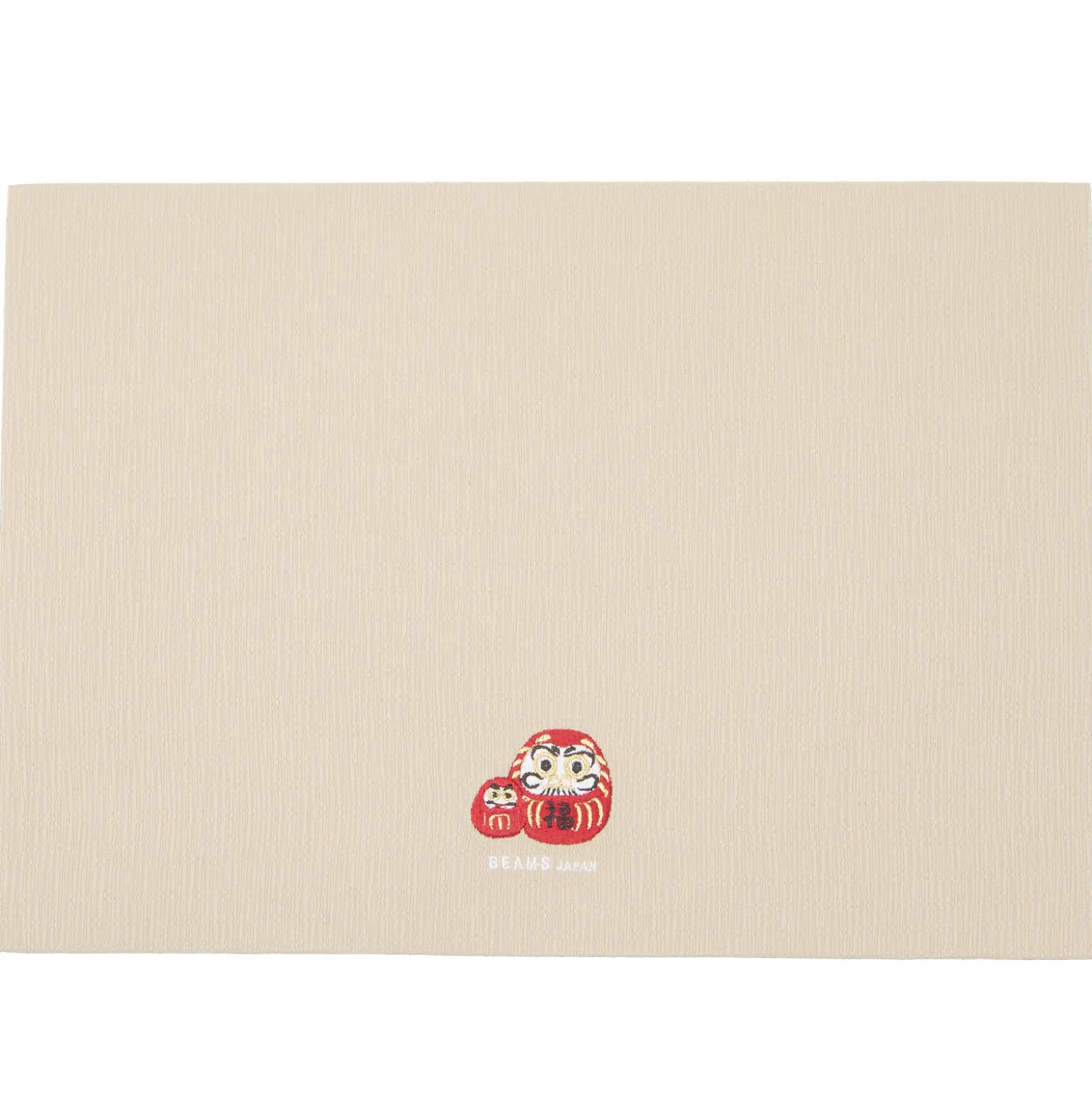 BEAMS JAPAN Embroidery Tea Mat - Daruma