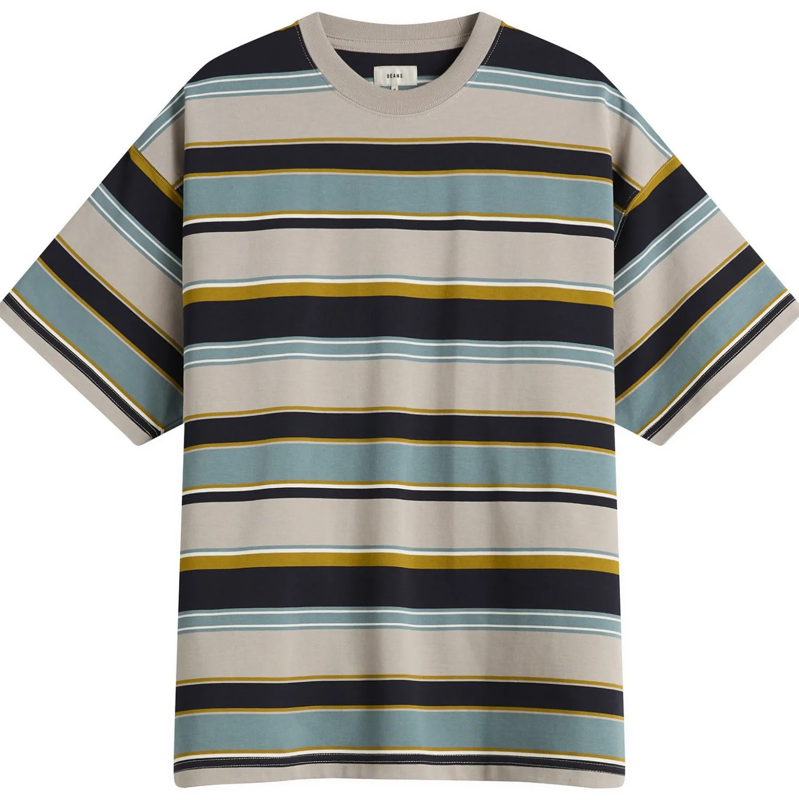 BEAMS Multi Stripe T-Shirt