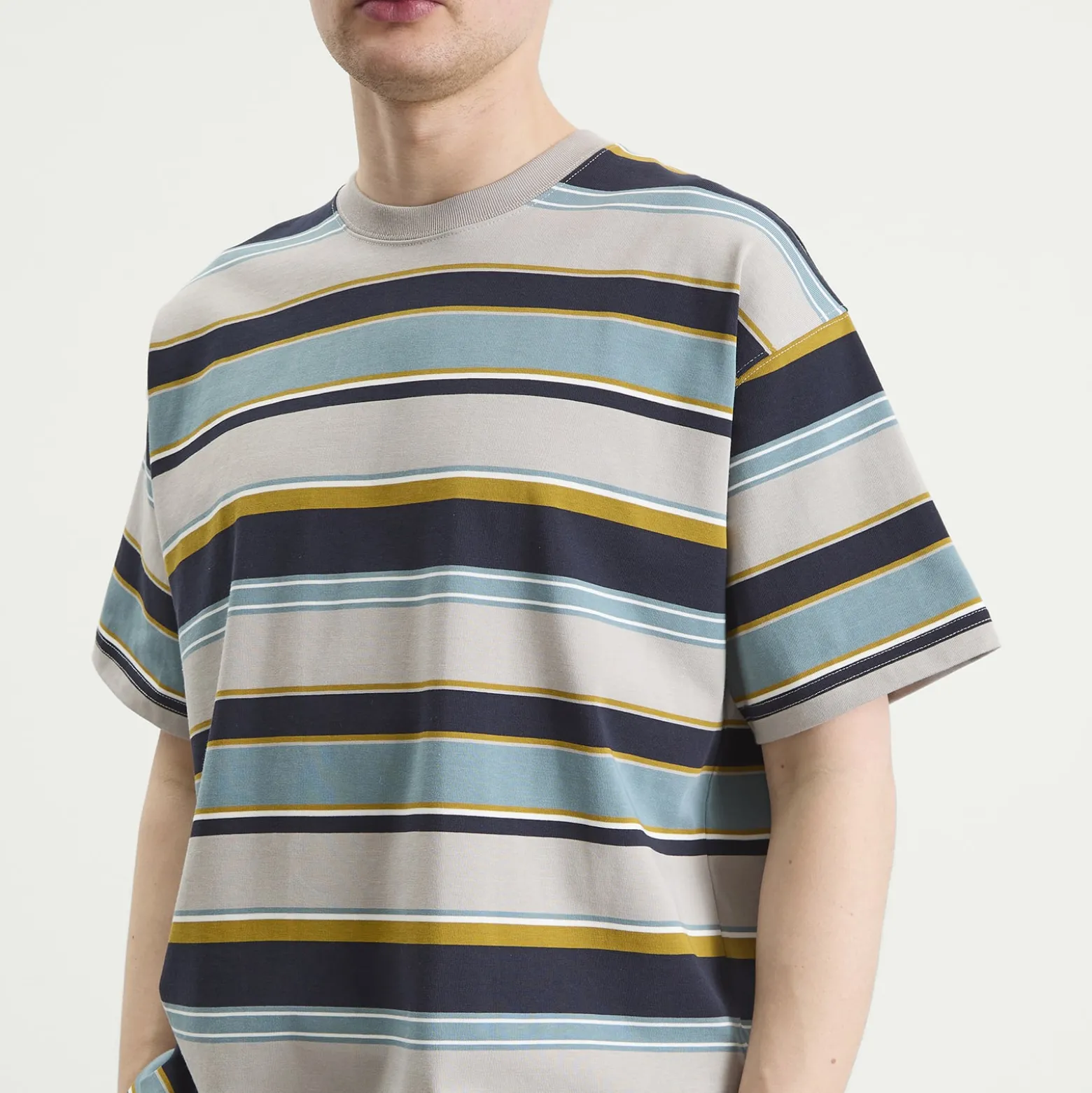 BEAMS Multi Stripe T-Shirt