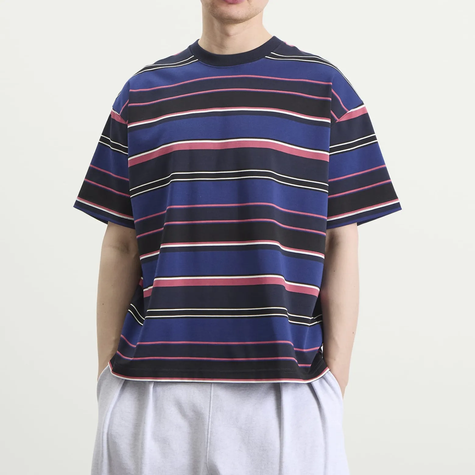 BEAMS Multi Stripe T-Shirt