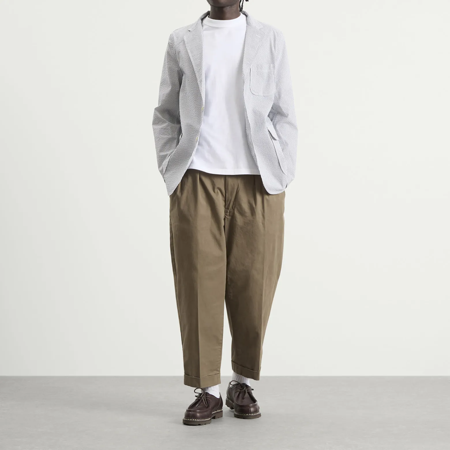 Beams Plus 3 Button COOLMAX® Seersucker Blazer