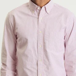 Beams Plus Button Down Candy Stripe Shirt