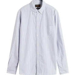 Beams Plus Button Down Candy Stripe Shirt