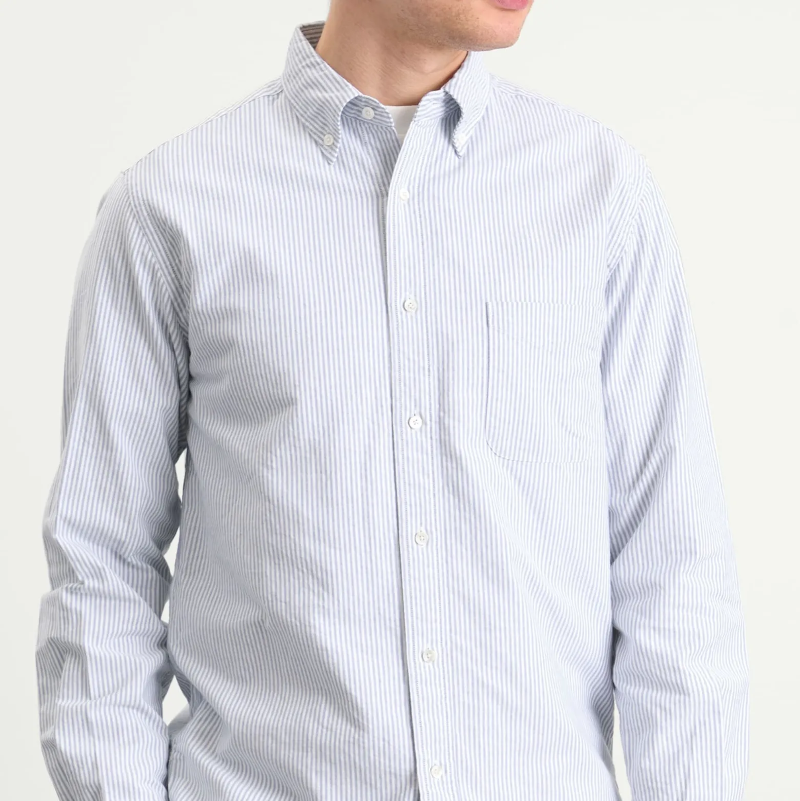 Beams Plus Button Down Candy Stripe Shirt