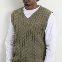 Beams Plus Cable Knit Vest