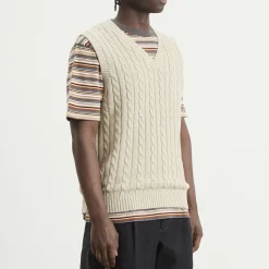 Beams Plus Cable Knit Vest