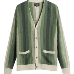 Beams Plus Multi Stripe Cardigan