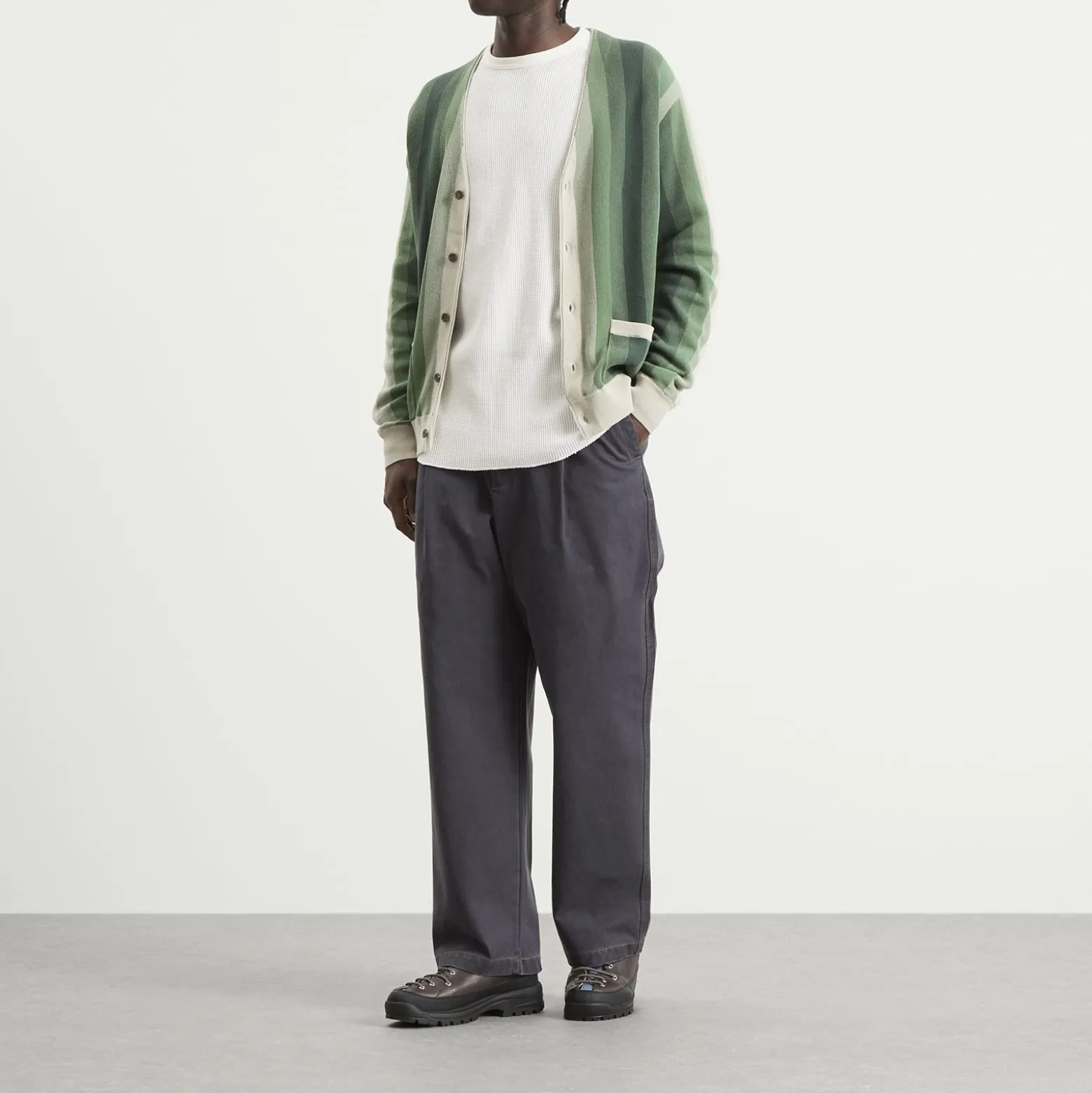 Beams Plus Multi Stripe Cardigan