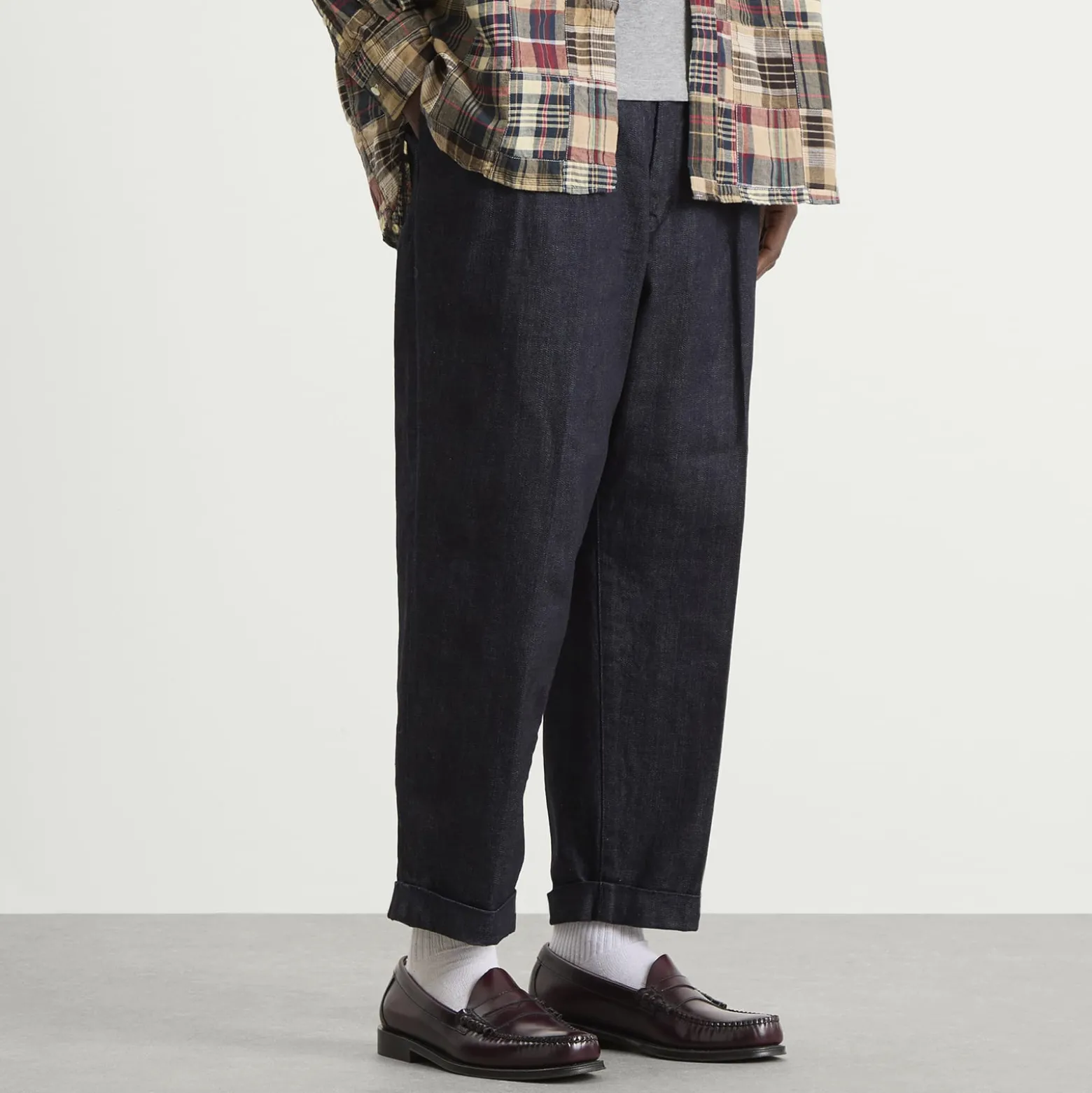 Beams Plus 2 Pleat Denim Trousers