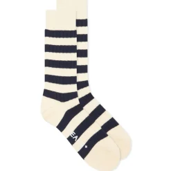 Beams Plus Rib Stripe Sock
