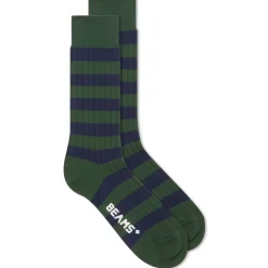 Beams Plus Rib Stripe Sock